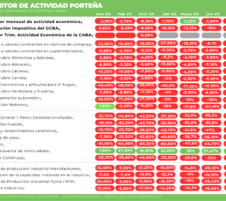 Monitor de Actividad Porteña – Julio 2024